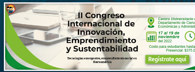 II Congreso Internacional de Innovación, Emprendimiento y Sustentabilidad (Registro)